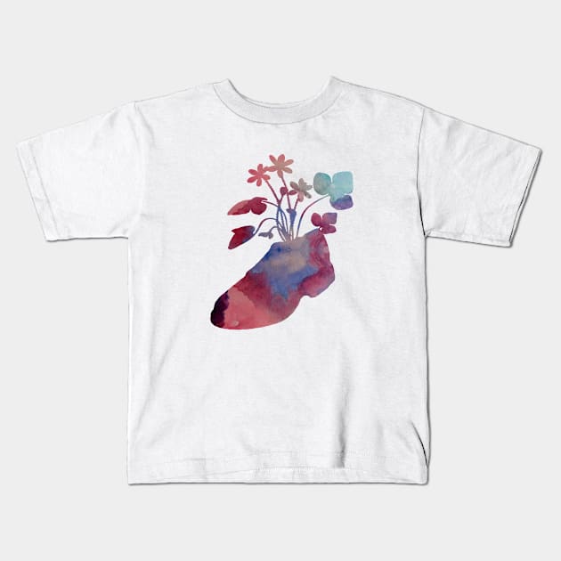 Shoeflowers Kids T-Shirt by BittenByErmines